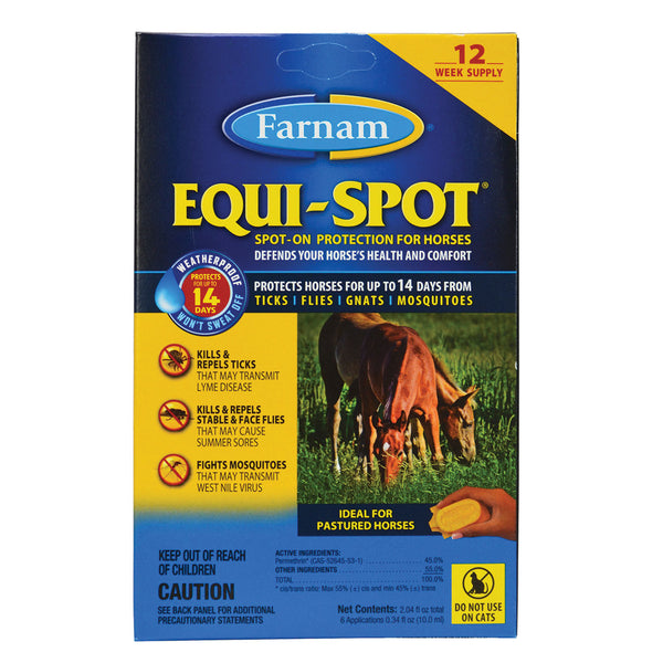 Farnam Equi-Spot Spot On Protection 12-Week Supply - 6 Applications